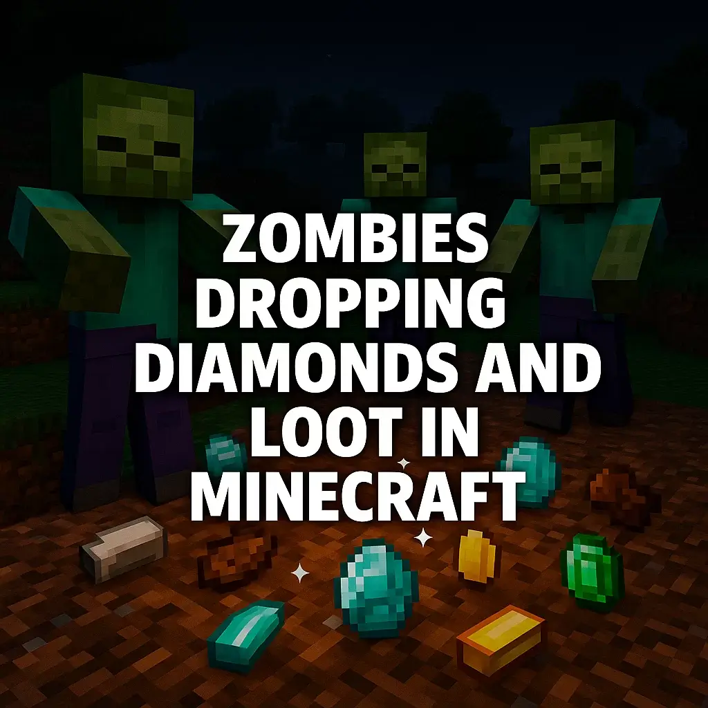 minecraft but monsters drop resources